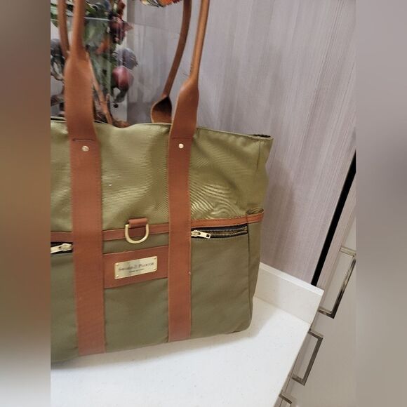 SOLD Sword & Plough Small Green Tote Bag - Picture 3 of 9